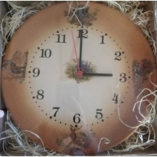 Sieninis laikrodis su miško žvėrių dekoracija (23 cm)