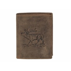 Piniginė su stovinčio elnio dekoracija GREENBURRY 1701-Stag-25